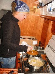 Kochen an Bord