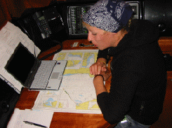 Navigation im Hafen